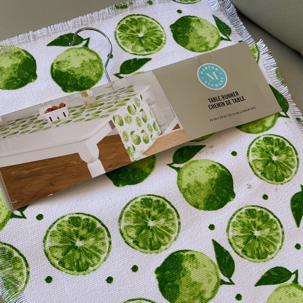 Martha Stewart table runner decor